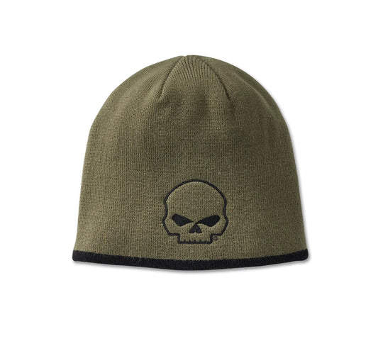 Willie G® Skull Knit Beanie - Grape Leaf