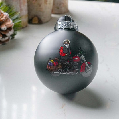 Decorazione per albero di Natale Biker Santa HD