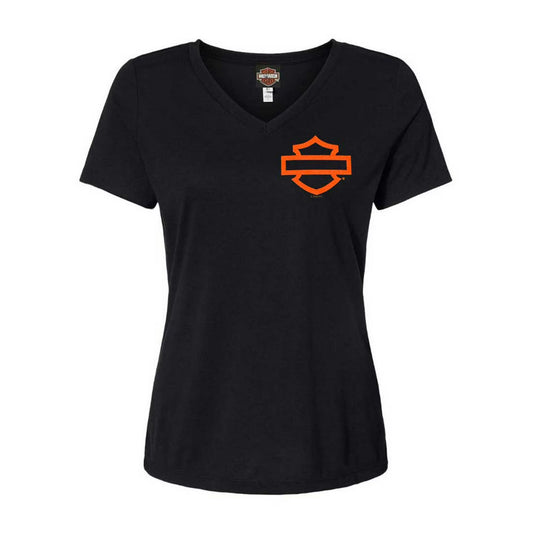 T-Shirt H-D Torino HD OPEN B&S ON BLACK