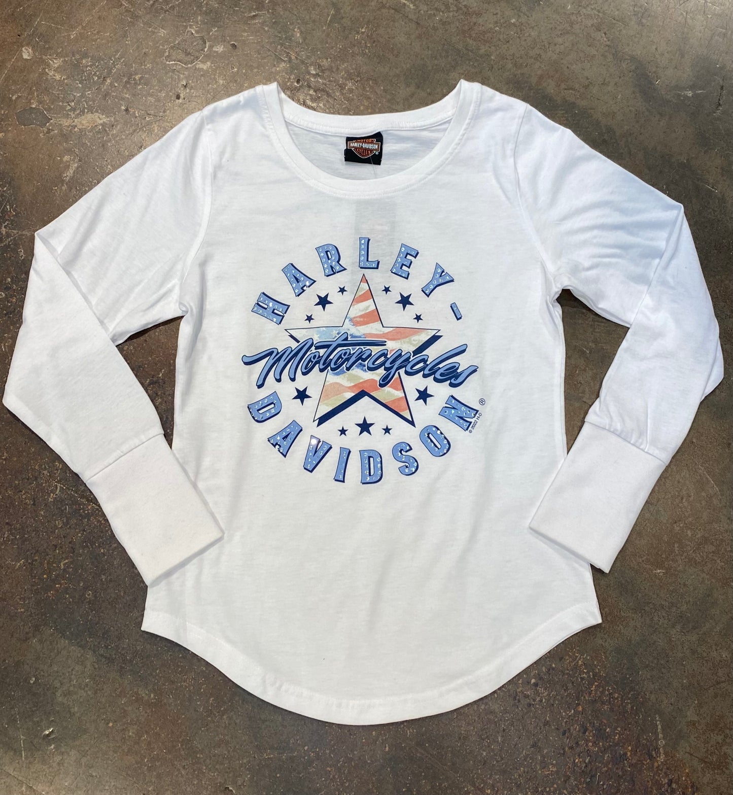 Maglia manica lunga H-D Torino Patriotic Star da donna