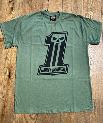 T-Shirt H-D TORINO DARK TRAIT MILITARY GREEN