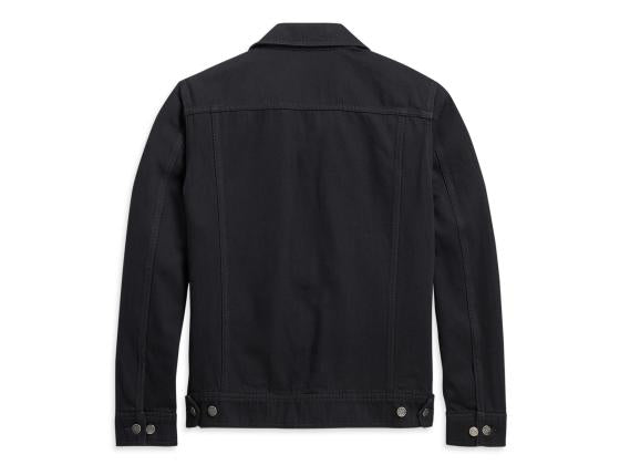 Giacca in Denim classica nera da uomo