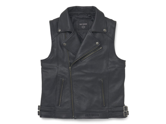 Gilet Harley-Davidson® in pelle Layton da uomo