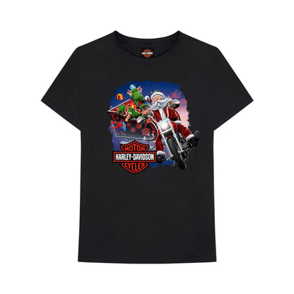 T-Shirt Natalizia H-D Torino Sleigh Ride Christmas Tee