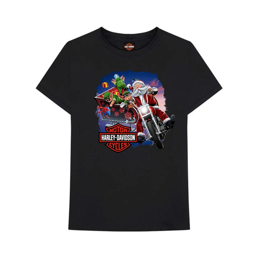 T-Shirt Natalizia H-D Torino Sleigh Ride Christmas Tee