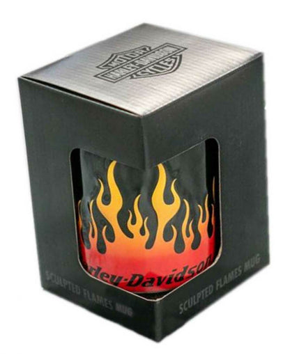 Tazza Harley-Davidson® Core Sculpted Flames Coffee Mug Black