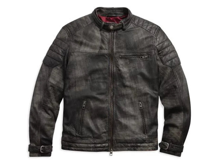 Giacca Harley-Davidson® in pelle invecchiata