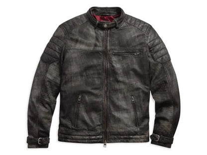 Giacca Harley-Davidson® in pelle invecchiata