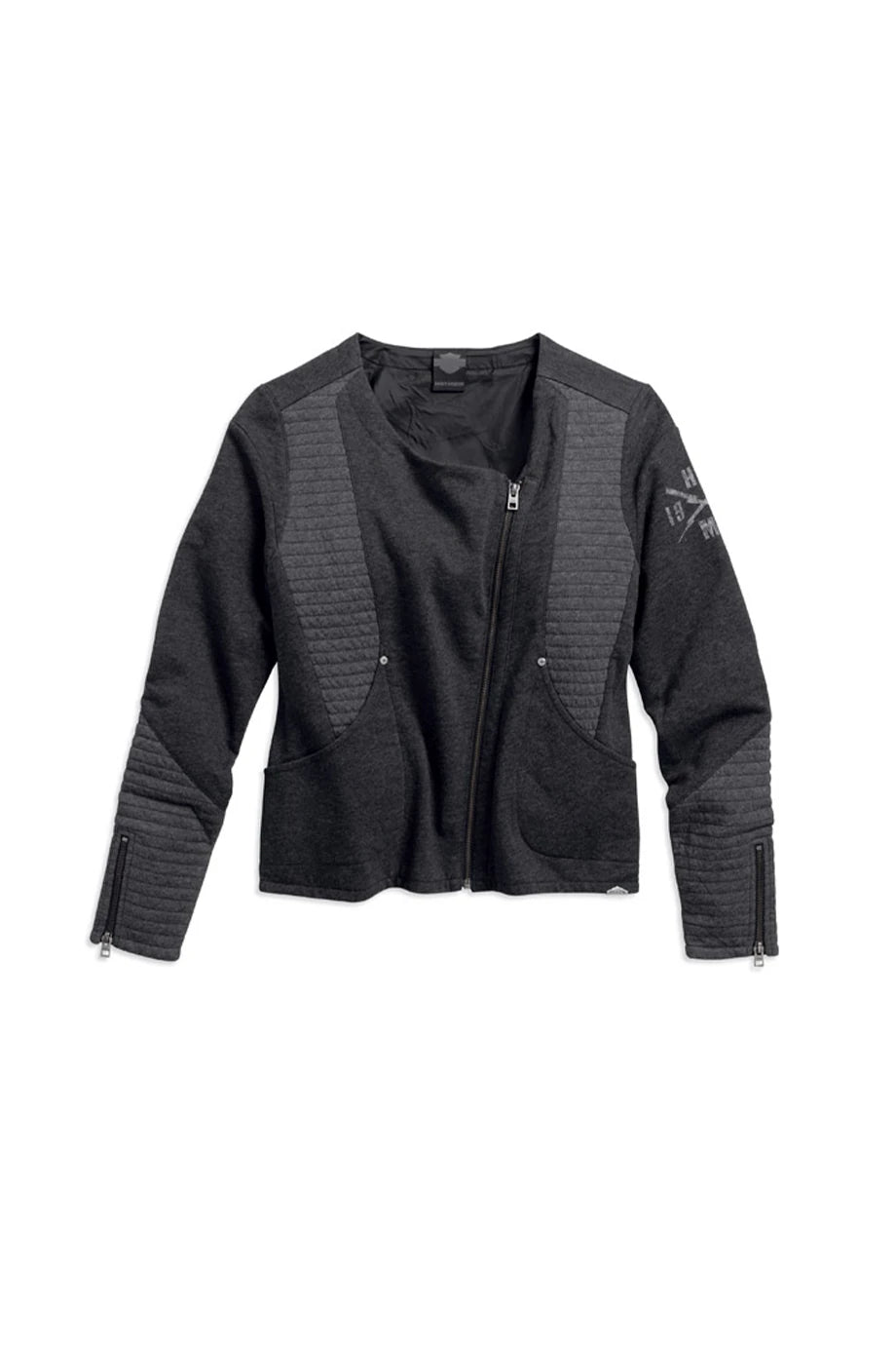 Cardigan da donna con cerniera asimmetrica