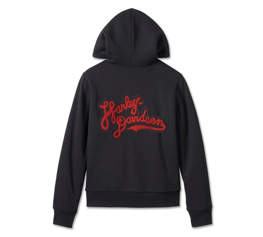 Felpa con zip Road Home frontale foderata in sherpa da donna Harley-Davidson®