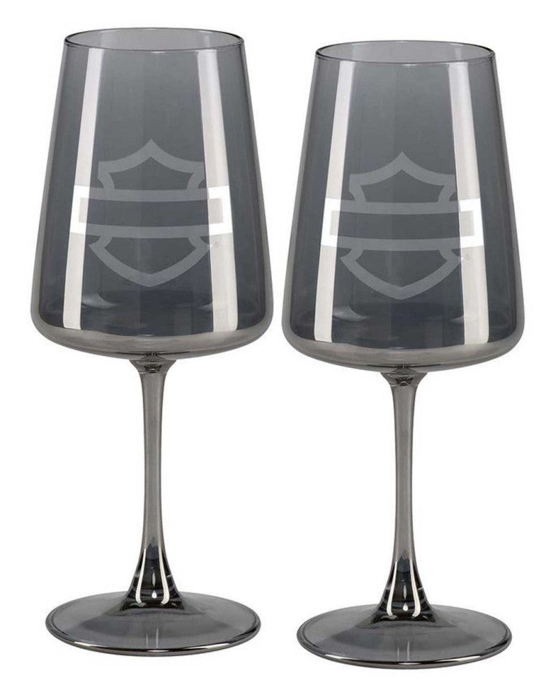 Set Bicchieri Harley-Davidson® Open B&S Smoke Grey Wine Glass Set