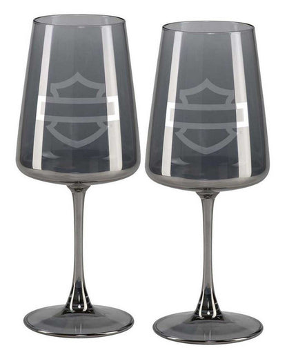 Set Bicchieri Harley-Davidson® Open B&S Smoke Grey Wine Glass Set